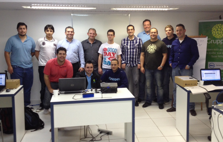 Turma do Centro de Treinamento. Foto: divulgação.