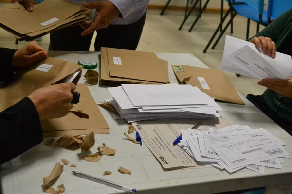 Apuração dos votos. Foto: Sindppd-RS.