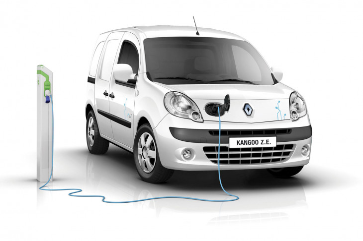 Esse é o Renault Kangoo Z.E adquirido pela FedEx. Foto: Divulgação.