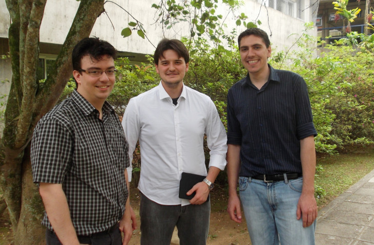 Os sócios Cezar, Lucas e Gerson. Foto: Divulgação.