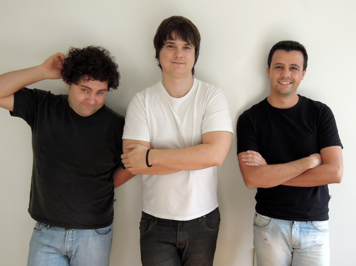 Vinícius Biazzus, Felipe Serafin e Leonardo Cantarelli, falta ainda na foto Airton Nichele Júnior. Foto: Divulgação.