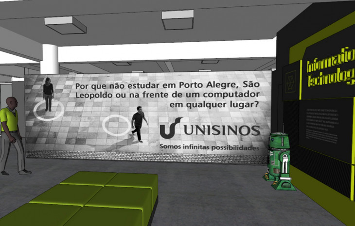 Projeto do showroom do Tecnosinos. Foto: Divulgação.