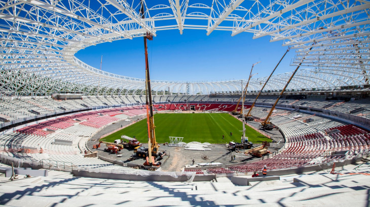 Estádio está na fase final da reforma. Foto: Divulgação.