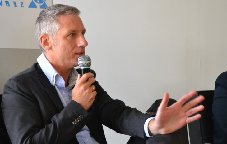 Luis Janssen, durante um evento na Amcham em Porto Alegre. Foto: Baguete.