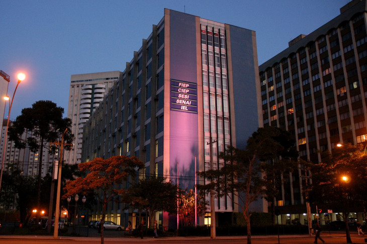 Sede da FIEP em Curitiba. Foto: FIEP.