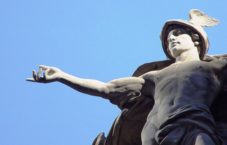 Mercúrio é o deus do Comércio e o símbolo da Fecomércio. Foto: flickr.com/photos/brianglanz.