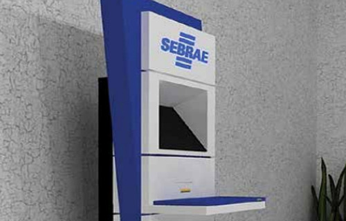 Totem do Sebrae. Foto: divulgação.