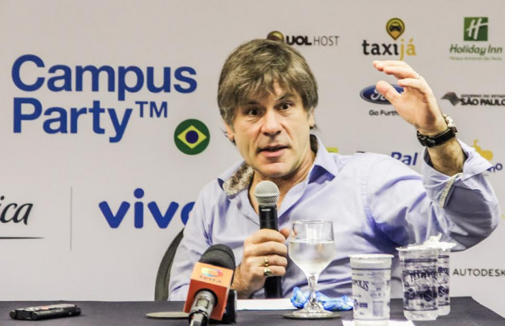 Bruce Dickinson. Foto: Campus Party Brasil 2014/Divulgação.