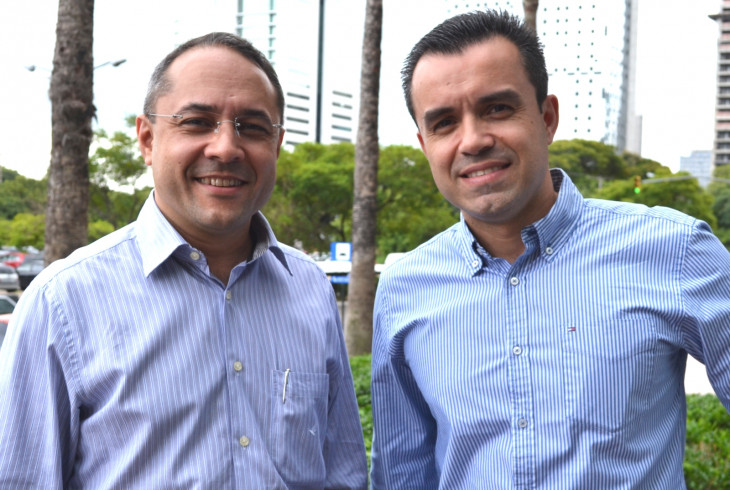 Leonel Oliveira e Leandro Cabreira. Foto: Baguete.