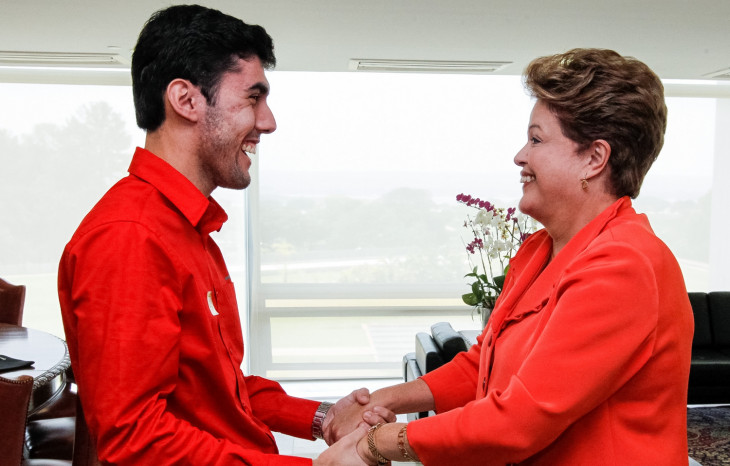 Dilma Bolada e Dilma Rousseff, durante encontro em Brasília. Foto: Roberto Stuckert Filho/ PR
