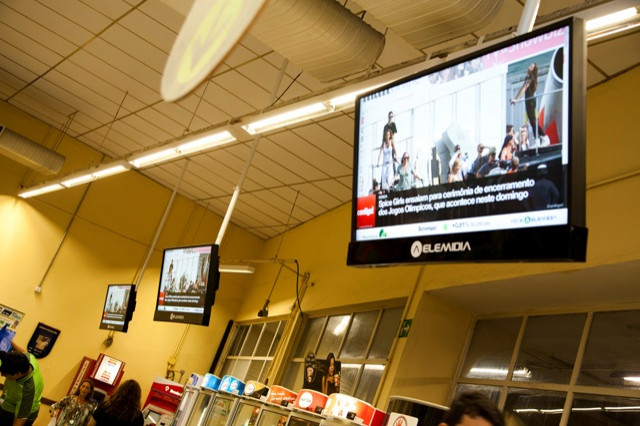 Telas da empresa impactam um público semanal de 20 milhões de pessoas. Foto: Divulgação.