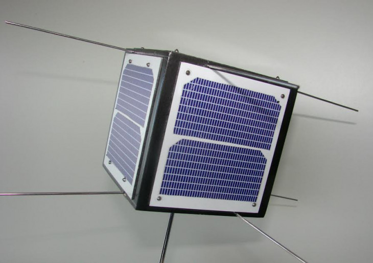 Este é o NanosatcC-BR1. Foto: divulgação.