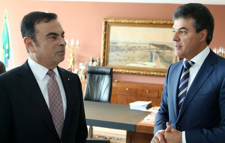 Carlos Ghosn, Presidente da Renault e Beto Richa, governador de Paraná. Foto: Divulgação
