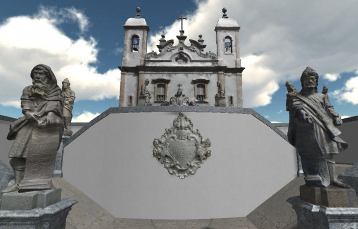 Adro virtual do Santuário do Bom Jesus de Matosinhos. Foto: Divulgação.