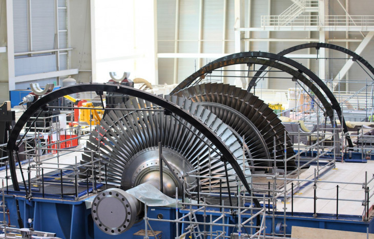 Turbina a vapor da Alstom. Foto: Alex Morin.