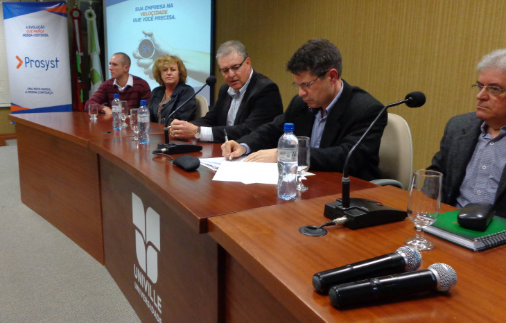 Parceria firmada com a Univille. Foto: Divulgação.