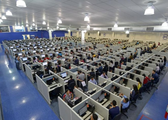 Contact Center da AEC. Foto: divulgação.