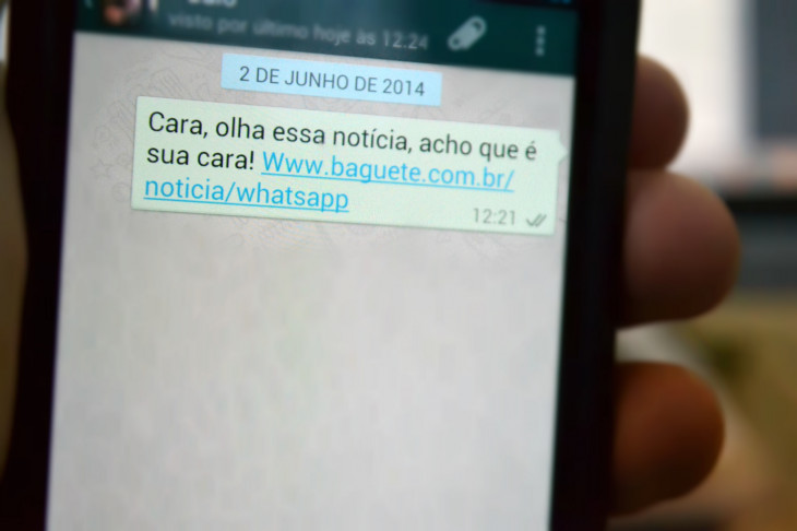 Nova apropriação do app de mensagens instantâneas. Foto: Baguete
