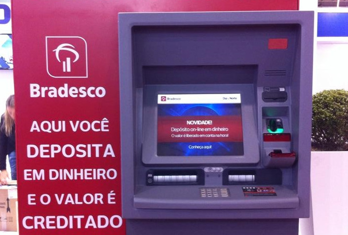 Novo ATM do Bradesco. Foto: divulgação.