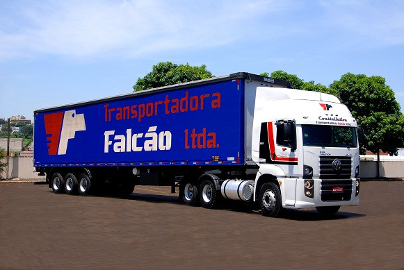 Transportadora Falcão no Brasil e no Mercosul. Foto: Divulgação.