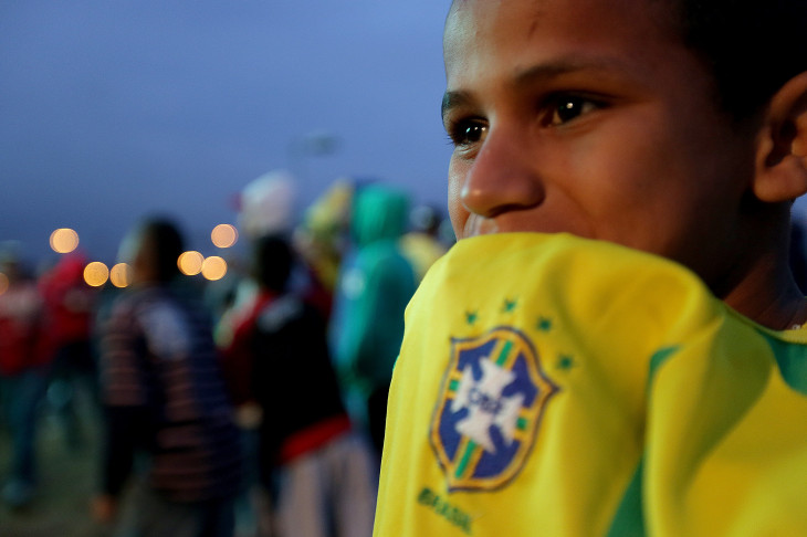 Torcedor assistiu uma humilhação histórica do Brasil. Foto: Paulo Pinto/ Fotos Públicas