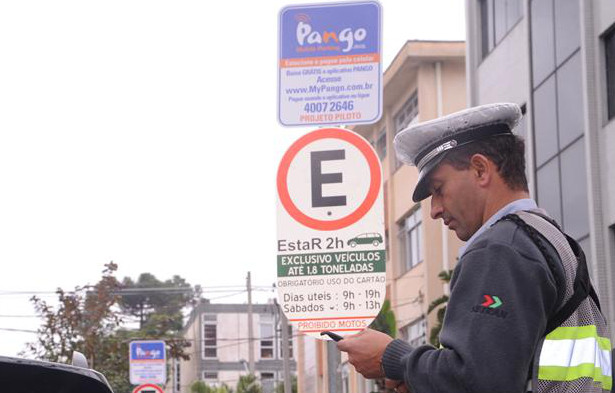 Pango será usado no Estacionamento Regulamentado (EstaR) de Curitiba. Foto: Everson Bressan/SMCS.