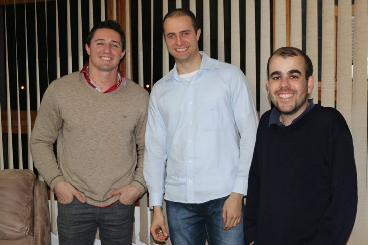 Rafael Granella, Cássio Schneider e Cristiano Lautert.