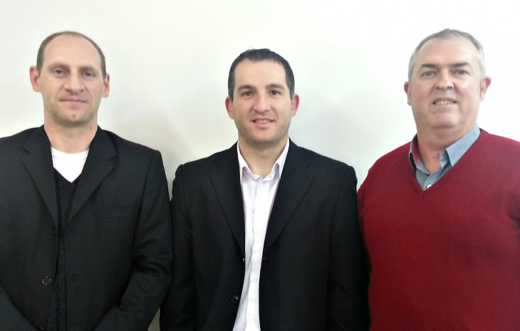 Juremir Milani e Ariel Muterle, da JM, e Jorge Antônio Pinheiro Machado Filho, da BPMPro.