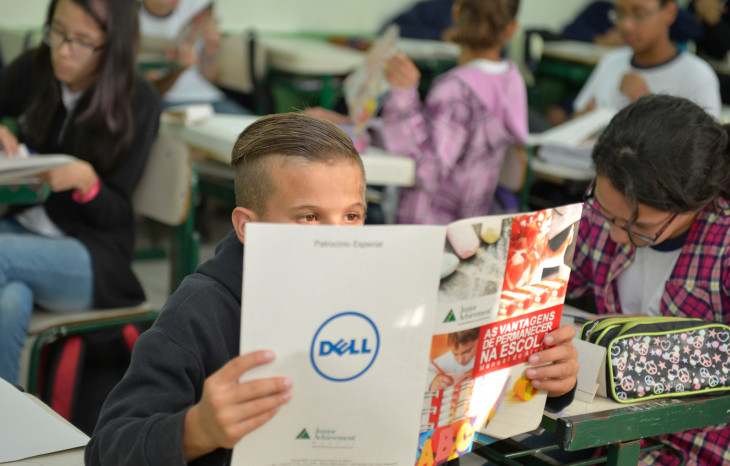 A meta da Junior Achievement até o final do ano é atingir 650 alunos de 12 escolas. Foto: Divulgação.