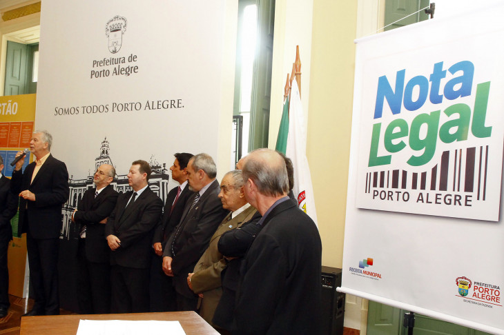 Porto Alegre lança NFS-e. Foto: Evandro Oliveira/PMPA.