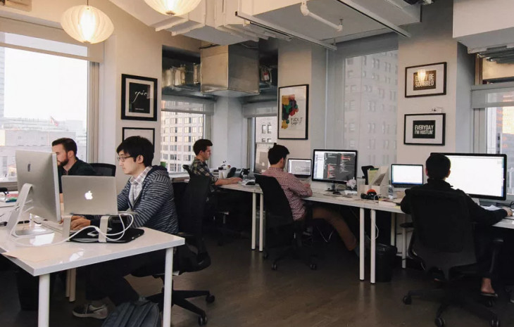 O WeWork conta com 30 espaços de co-working. Foto: Divulgação.