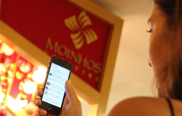 No Moinhos estão espalhados 20 tags que passam informações aos smartphones próximos. Foto: Divulgação.