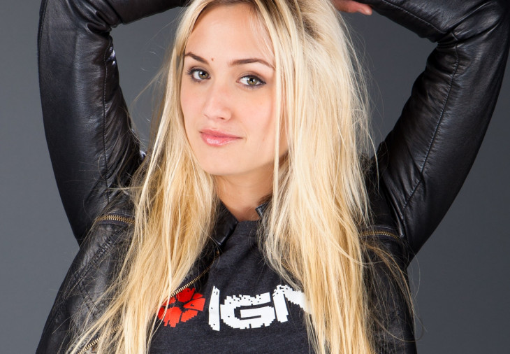 Naomi Kyle, uma das apresentadoras do IGN.com. Foto: divulgação.