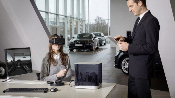 Audi levará realidade virtual às concessionárias. Foto: divulgação.