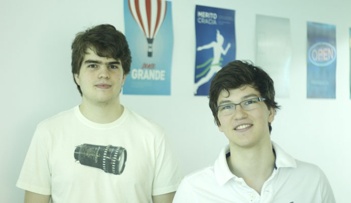 Com 18 e 19 anos, Pedro Franceschi e Henrique Dubugras, da Pagar.me, são os mais jovens da lista. Foto: Divulgação.