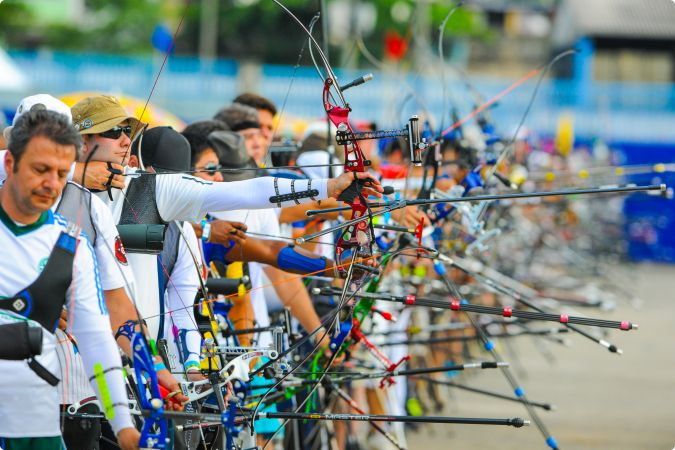 Competição preparatória de tiro ao alvo no Rio. Foto: Rio 2016/Alex Ferro.