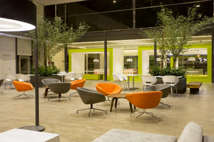 Lounge da nova sede da Acate. Foto: divulgação.