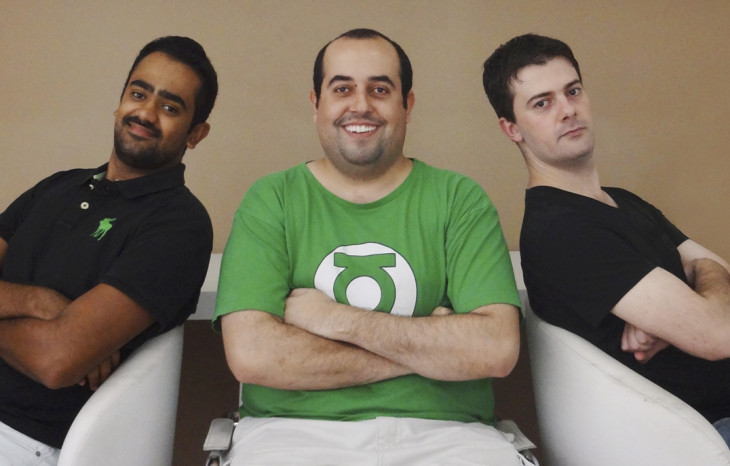 Os sócios da Novo Currículo são Diego Gomes, Gabriel Ayusso e Douglas Martins. Foto: Divulgação.