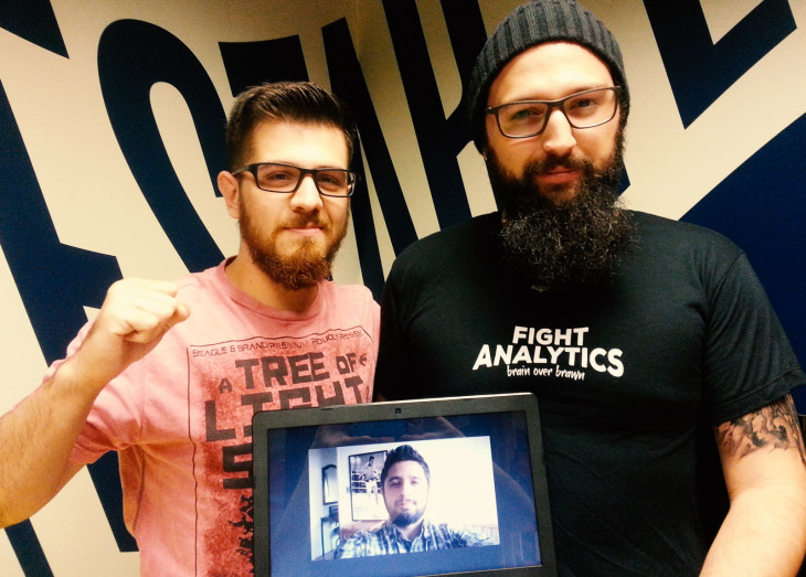 Fábio de Brito, Fernando Monteiro e Lucas Sanchez (no note) são os sócios da Fight Analytics. Foto: divulgação.