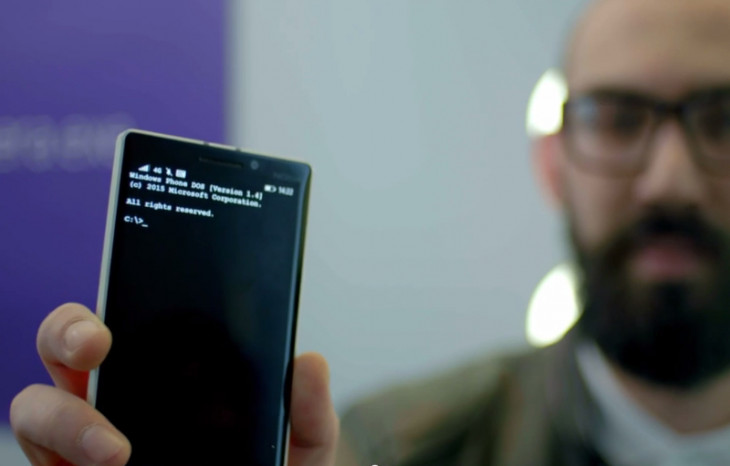A Microsoft anunciou o lançamento do MS-DOS Mobile. Foto: Reprodução.