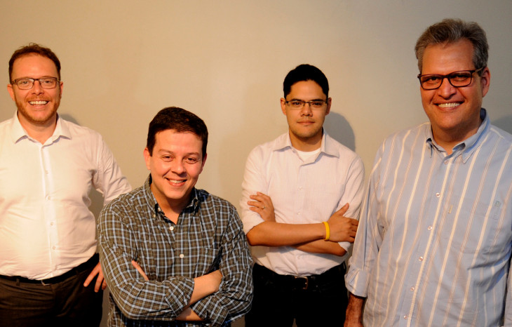 Fernando Seacero, Marco Gorini, Marcel Fukayama e Haroldo Torres. Foto: Divulgação.