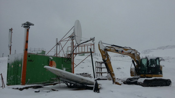 Oi instalou antenas em estação na Antártica. Foto: divulgação.