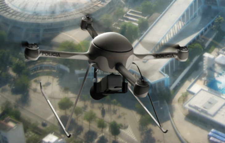 A GyroFly produz drones para filmagens, vigilância e monitoramento na agricultura. Foto: Divulgação.
