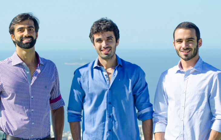 Victor Sidoni, Rodrigo Lopes e Yago Lopes, sócios do Status Club. Foto: Divulgação.