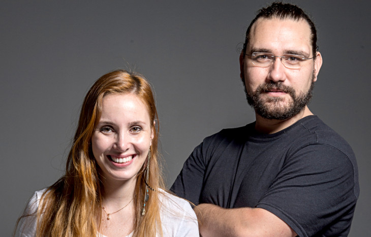 Gabriela Piageti e Rogério Wanderley, fundadores do Salve Salto. Foto: Denise Wichmann.