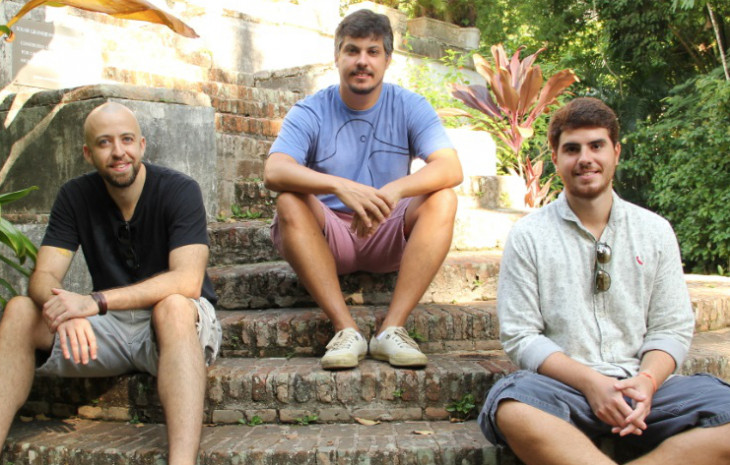Fellipe Bazilio, Rafael Chaves e Wagner Andrade, fundadores da Biz.u.