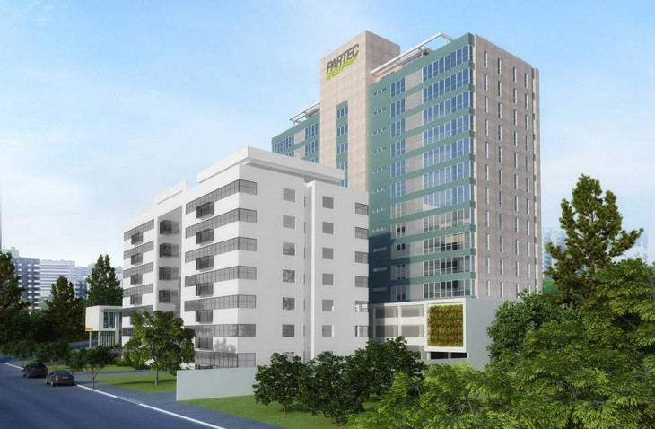 Novo Partec Green ficará junto ao atual Partec. Foto: divulgação.