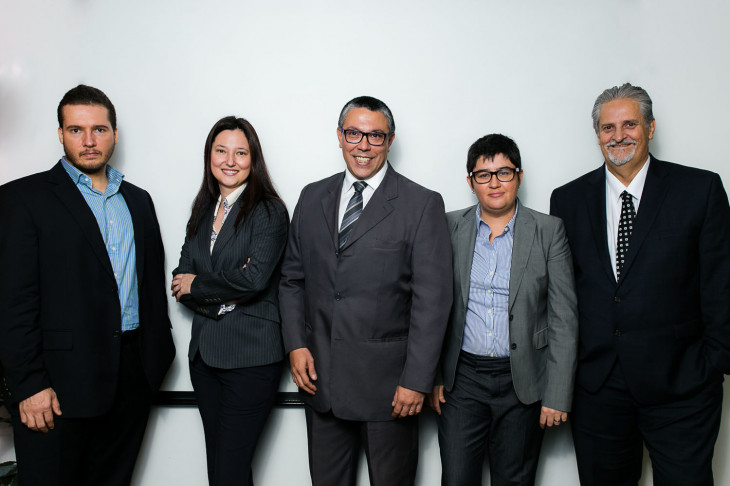 Hugo Nascimento, Sonia Poloni, Hugo Carvalho, Daniela Souza e Jorge Hassen. Foto: divulgação.
