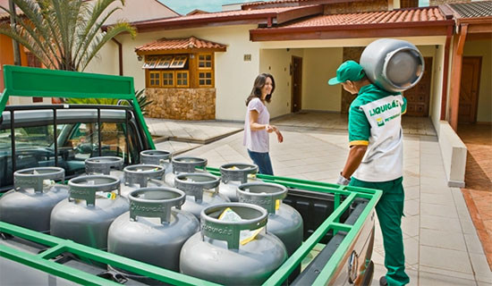 A Liquigás lançou o app LiqUp, que permitesolicitar o botijão de GLP. Foto: Divulgação.