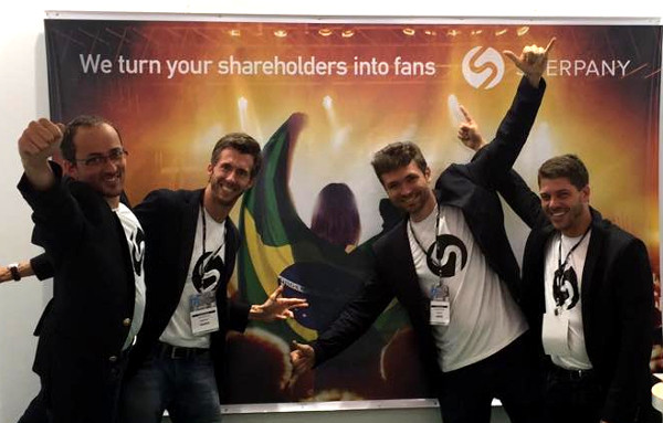 Tobias Häckermann, Adrian Bollier, Alexandre Garcia e Roman Bühler, da Sherpany. Foto: Divulgação.